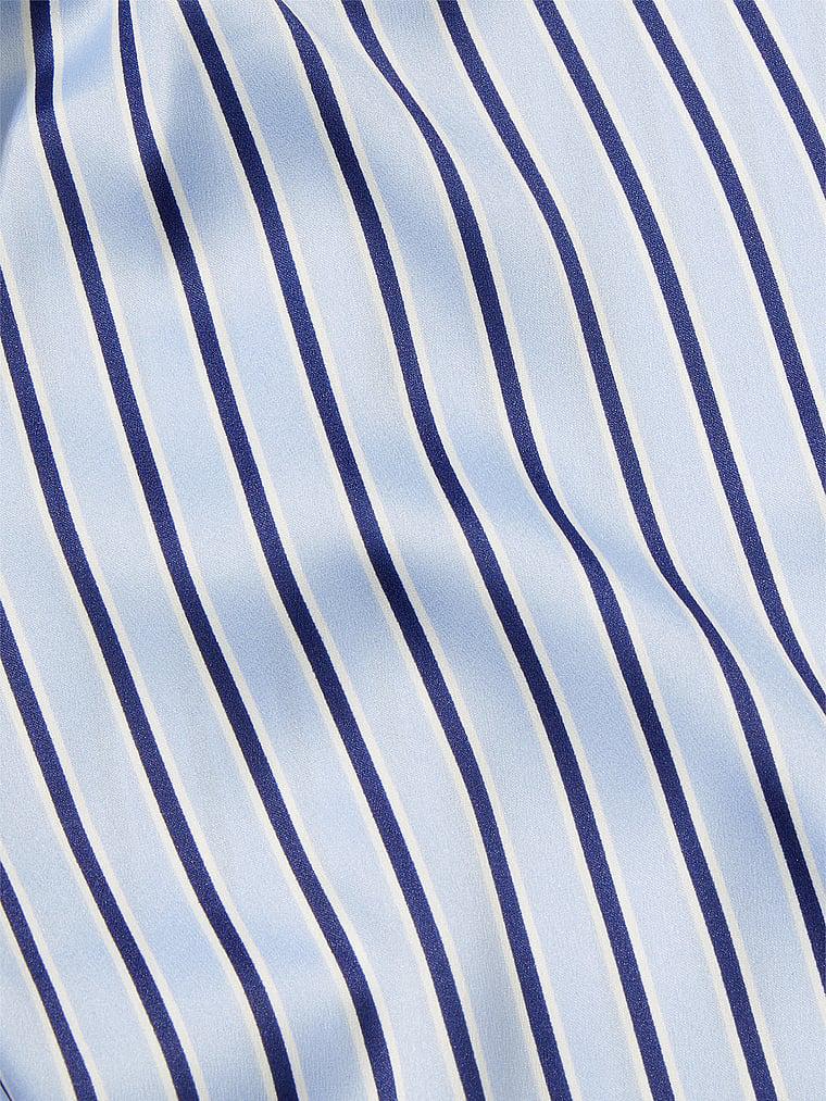 Піжама сатинова сорочка/штани Victoria's Secret Satin Long Pajama Set смужка XS Блакитний (26747935) - фото 4 Піжама сатинова сорочка/штани Victoria's Secret Satin Long Pajama Set смужка XS Блакитний (26747935) - фото 4