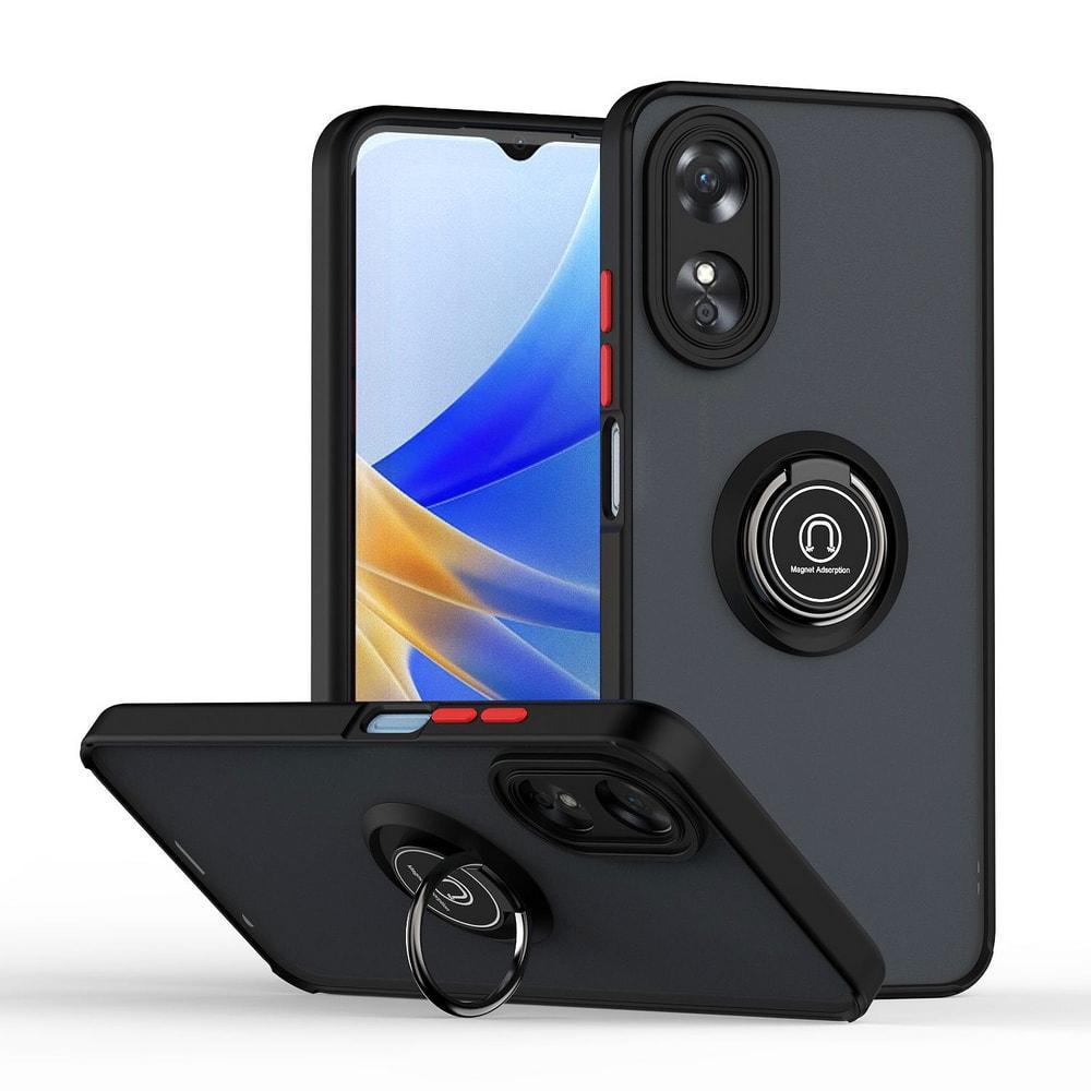 Защитный чехол MatteLuxe OPPO A17 (с кольцом) Black (34077-2B)