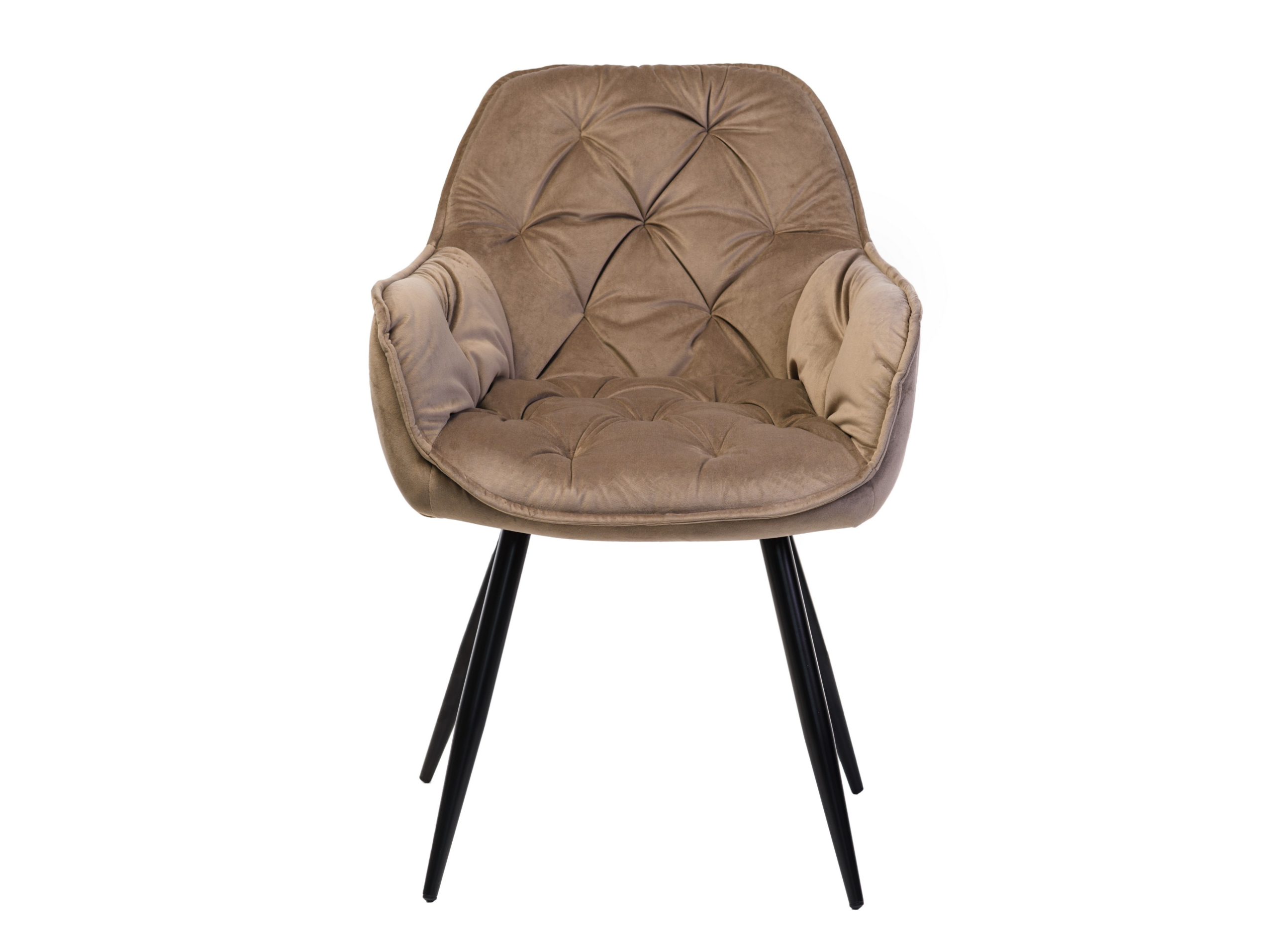 Стілець обідній Vetro Капучино велюр/Чорний (M-65) - фото 5