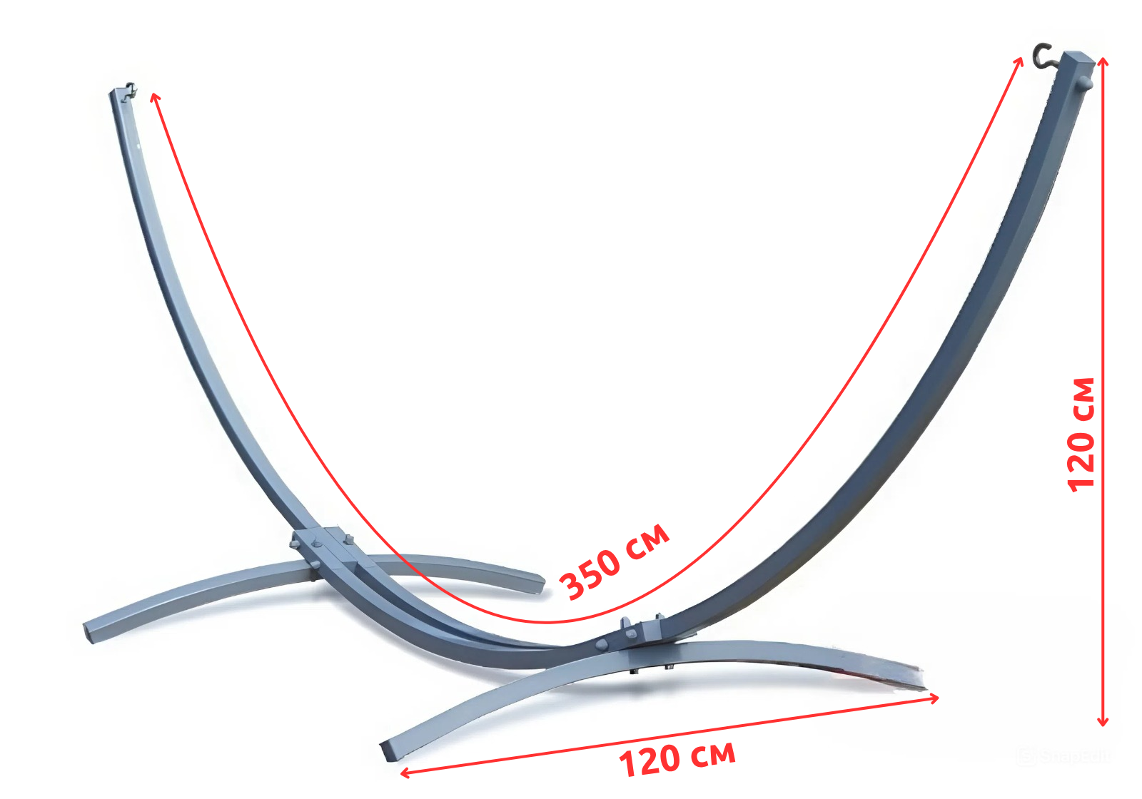 Гамак двомісний підвісний садовий зі сталевим каркасом WCG SOFT для відпочинку в саду зі знімною подушкою XXL 200x140 см Синій (WCGR-H05-11) - фото 12 Гамак двомісний підвісний садовий зі сталевим каркасом WCG SOFT для відпочинку в саду зі знімною подушкою XXL 200x140 см Синій (WCGR-H05-11) - фото 12