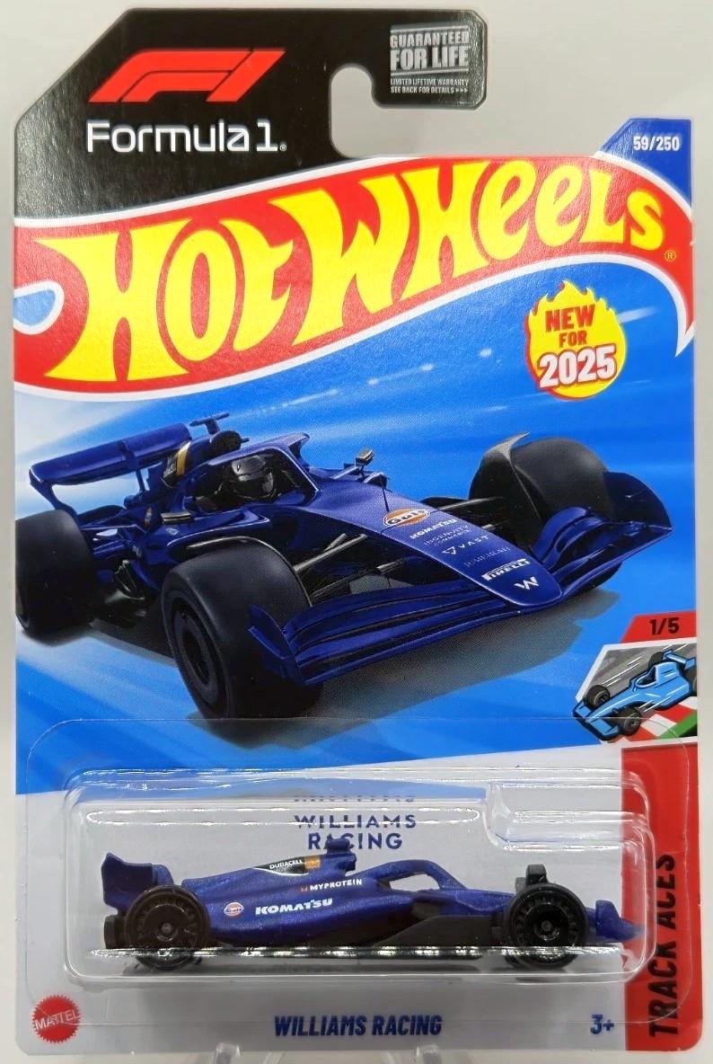 Игрушечная машинка Hot Wheels Williams Racing 2025 Track Aces №059 Formula 1 (JBC07)
