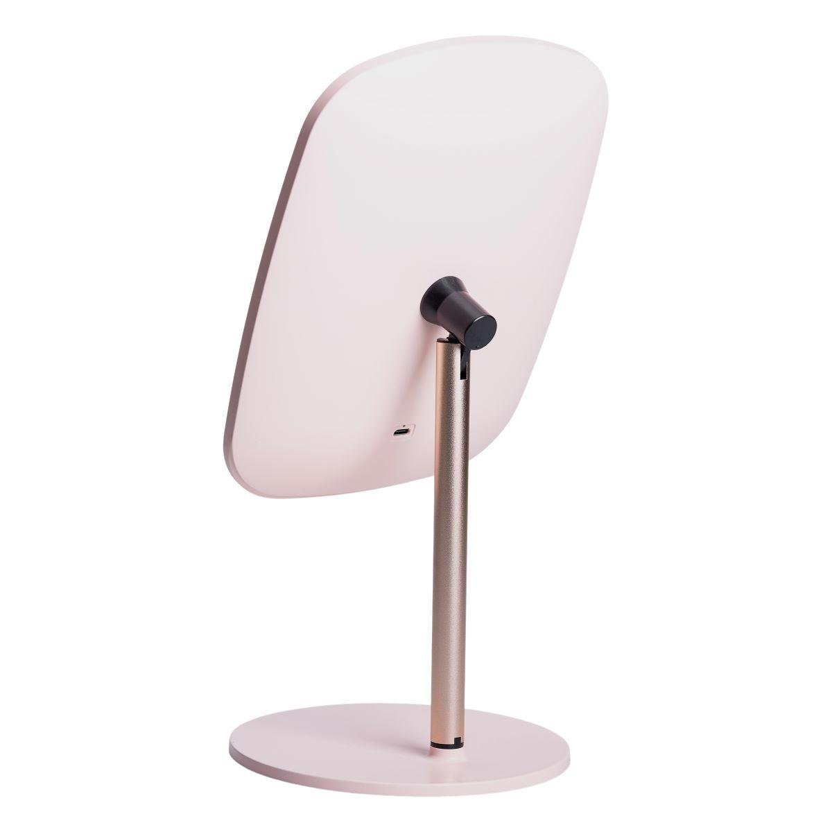 Зеркало настольное с подсветкой HP-10-6AP 23х18 см Розовый (A-033795) - фото 2