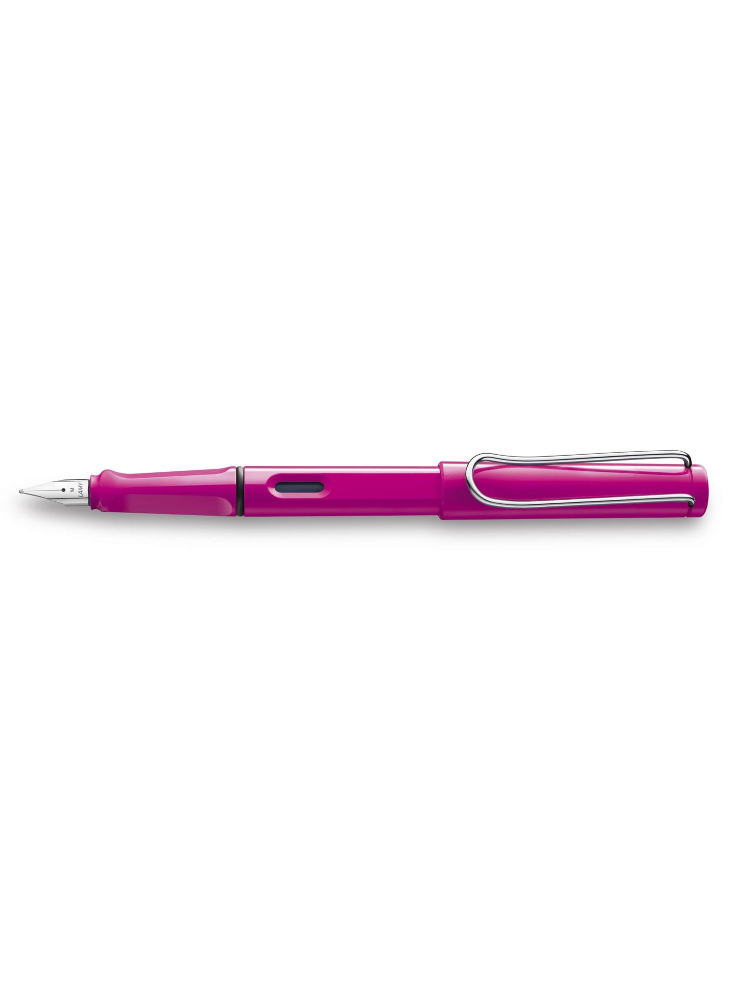 Письменная ручка чернильная Lamy Safari F чернила синие T10 Розовый (4000097)