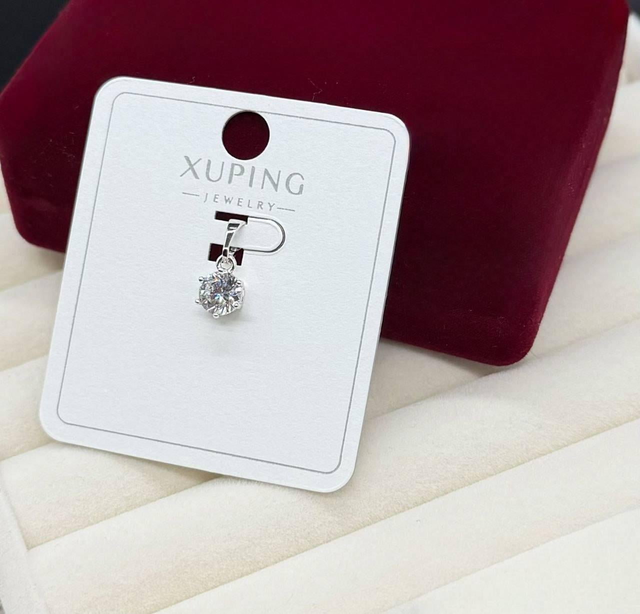 Кулон женский Xuping с большим прозрачным кристаллом медицинское золото с покрытием золотом (2906312070)