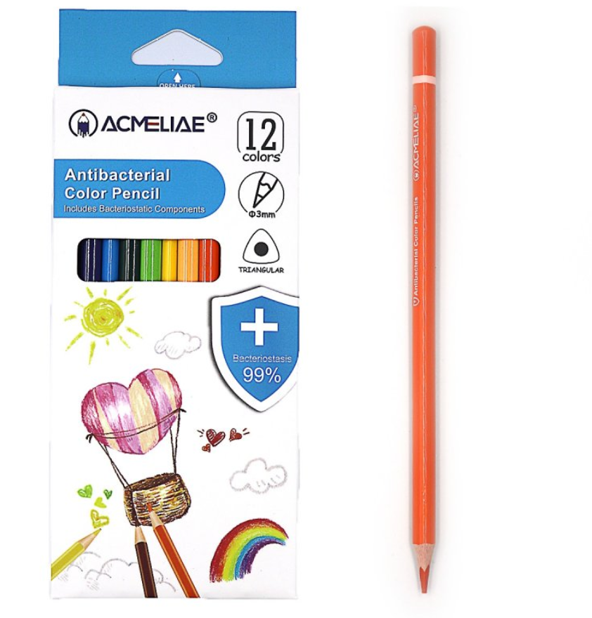Набор антибактериальных карандашей Acmeliae 12 цветов