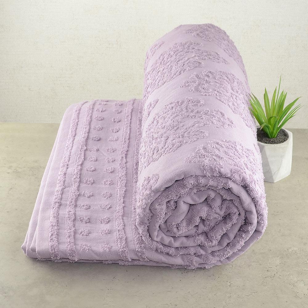 Покрывало жаккардовое GM Textile 200x220 см Лавандовый