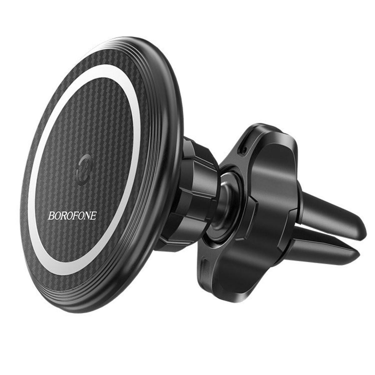 Автотримач Borofone BH45 Mobile Holder з бездротовою зарядкою на дефлектор (BH45)