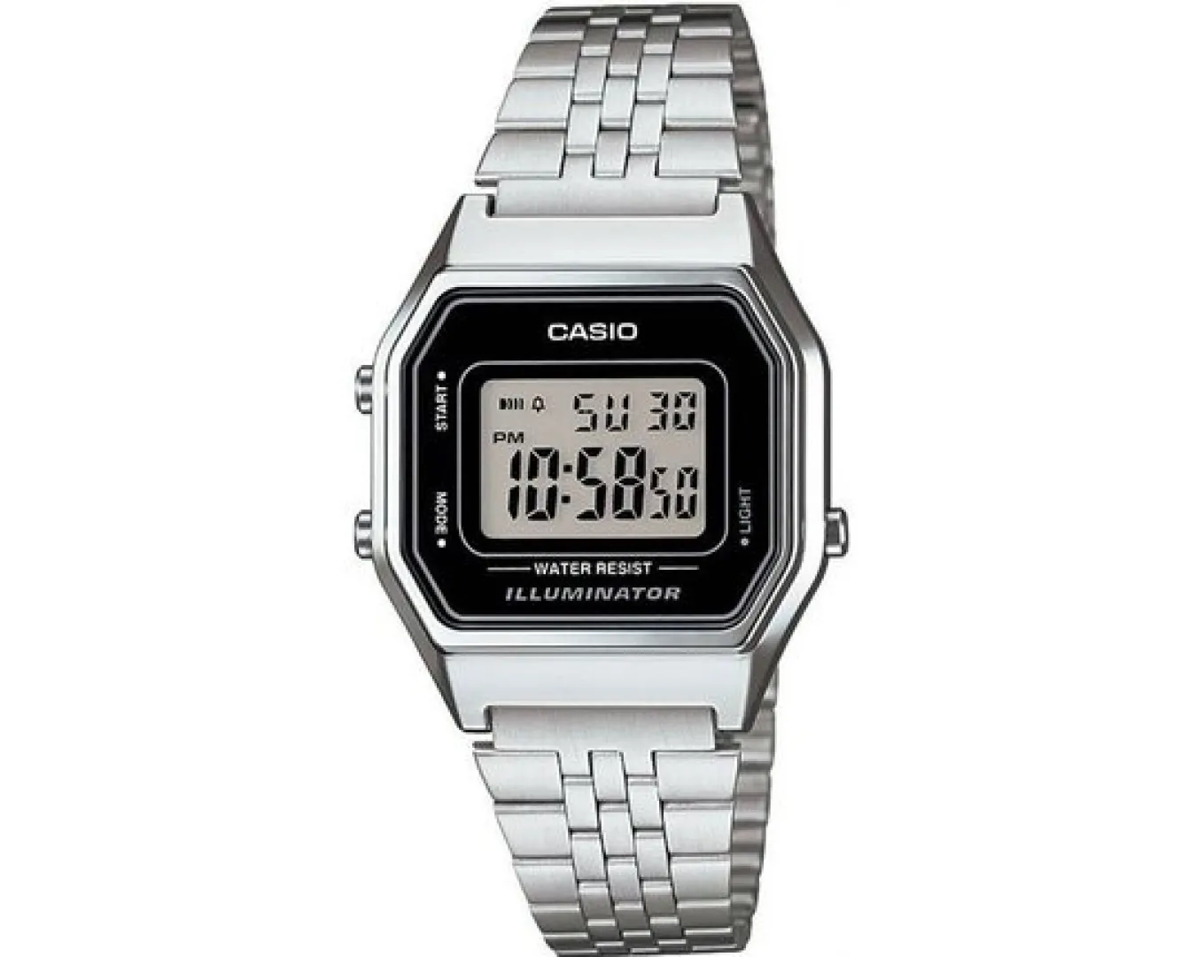 Наручний годинник жіночий Casio LA680WA-1DF Сірий (2461237028)
