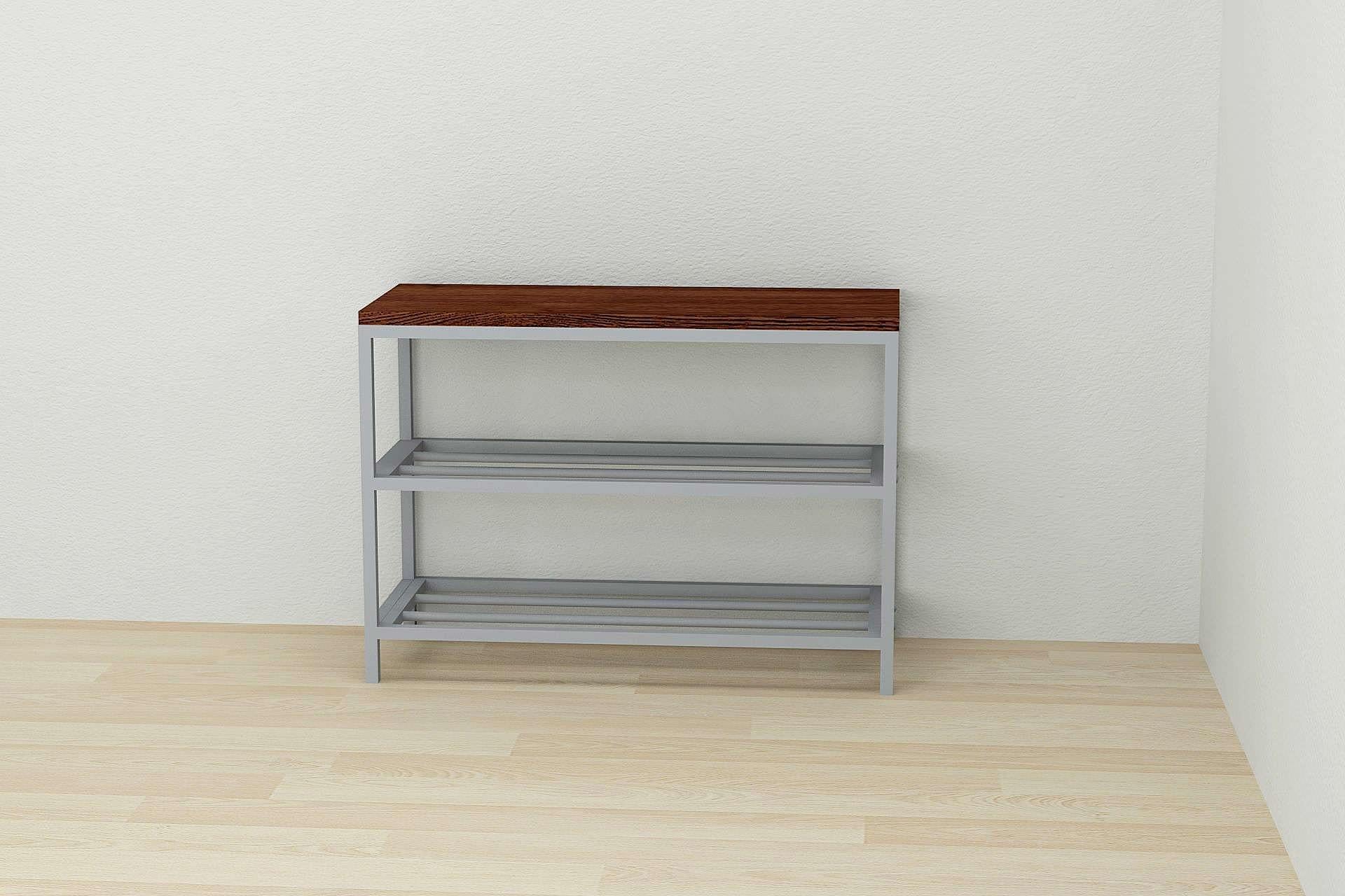 Банкетка универсальная Ferrum-decor Слайм ДСП 16 мм 45x63x26 см Серый/Венге (FRD-105511) Банкетка универсальная Ferrum-decor Слайм ДСП 16 мм 45x63x26 см Серый/Венге (FRD-105511)