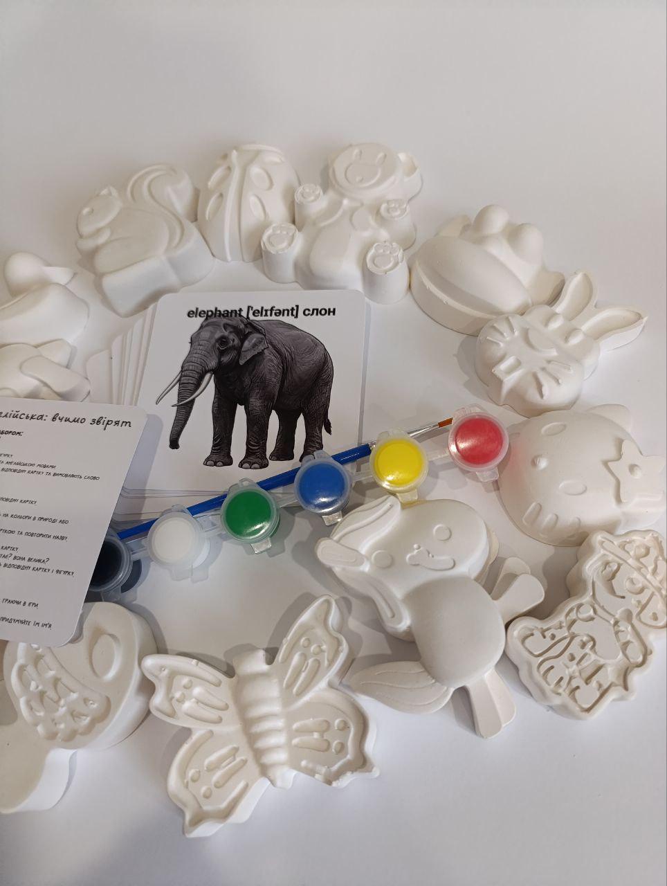 Набір гіпсових розмальовок Весело вчимо англійську (24868297) - фото 3 Набір гіпсових розмальовок Весело вчимо англійську (24868297) - фото 3