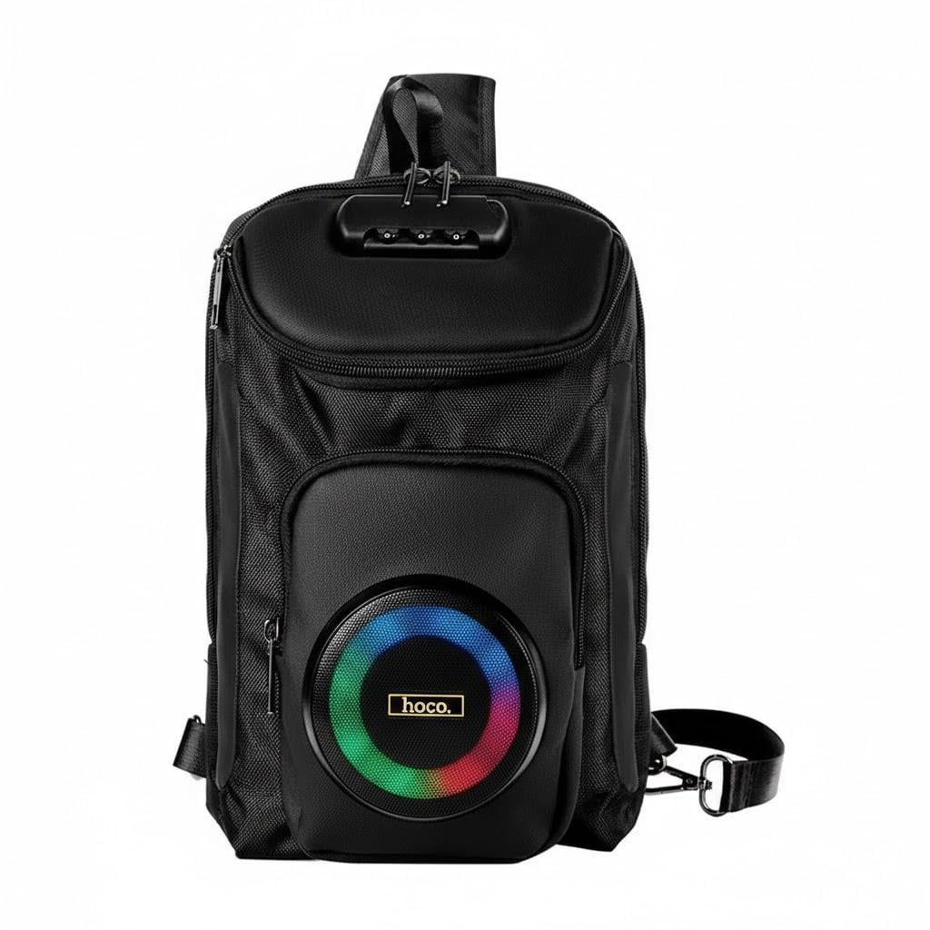Колонка-рюкзак Hoco HC42 Journey Bluetooth 5.4 стерео 10Wx2 IPX4 USB/TF/FM аккумулятор 2500 mAh Черный (32146518)