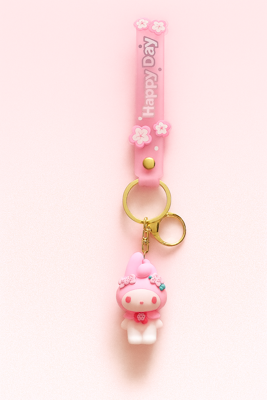 Брелок My Melody з квітами 6 см (27829582)