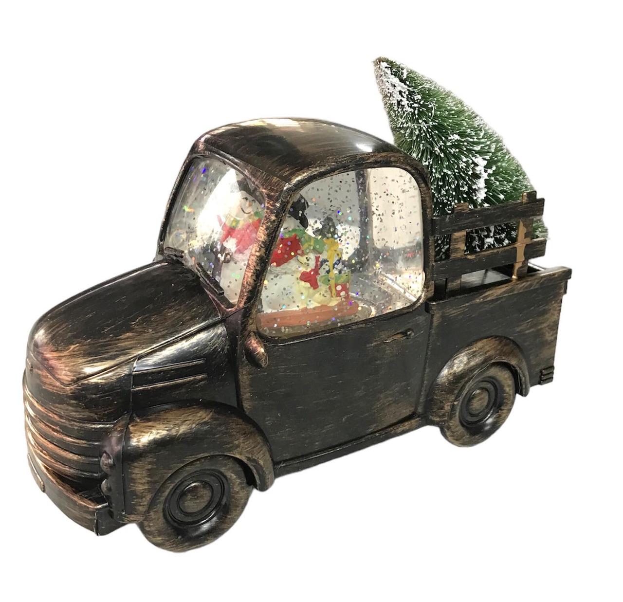 Новорічний ліхтар вантажівка/музична/батарейки 220 V (BR-07)