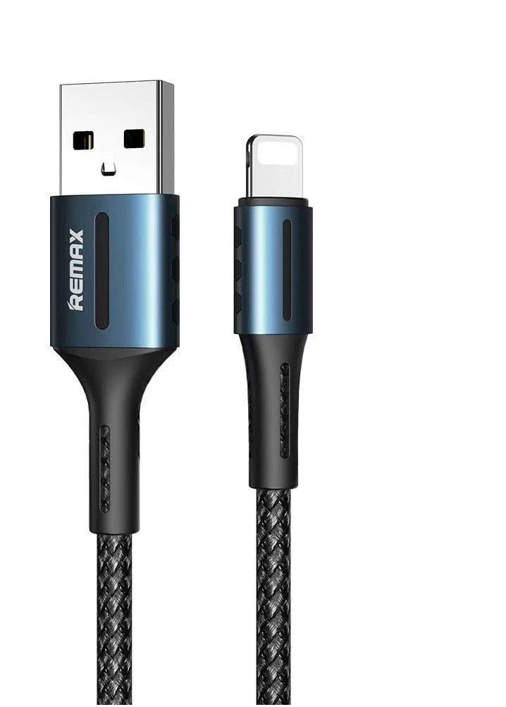 Кабель Remax RC-003i USB Lightning Barrett 1 м Черный (6972174156934)