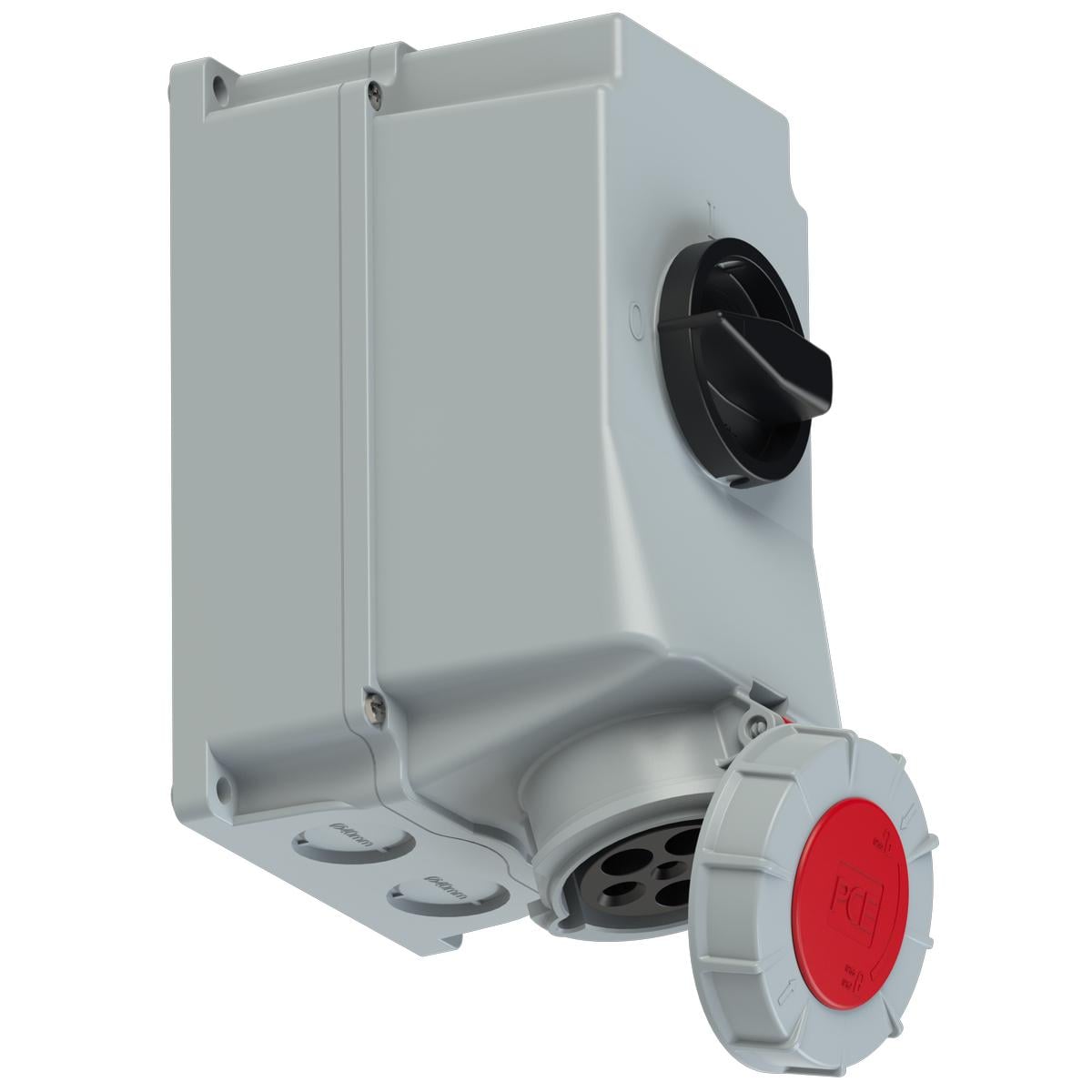 Силова розетка настінна PCE 3P+N+E IP67 63A 400V (75352-6)