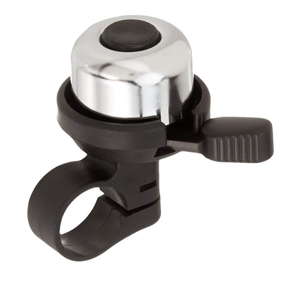 Звонок велосипедный ударный с трещоткой Серебристый (VR-6306)