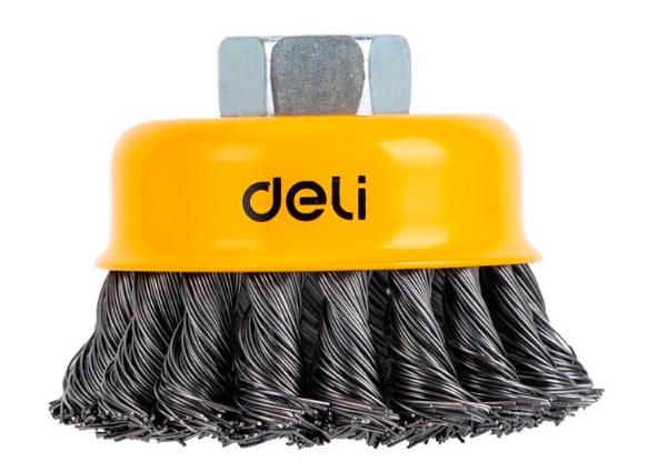 Щетка проволочная чашечная Deli Tols EDH-GSS100-E2 100 мм резьба 4" M14x2 (2591125216)