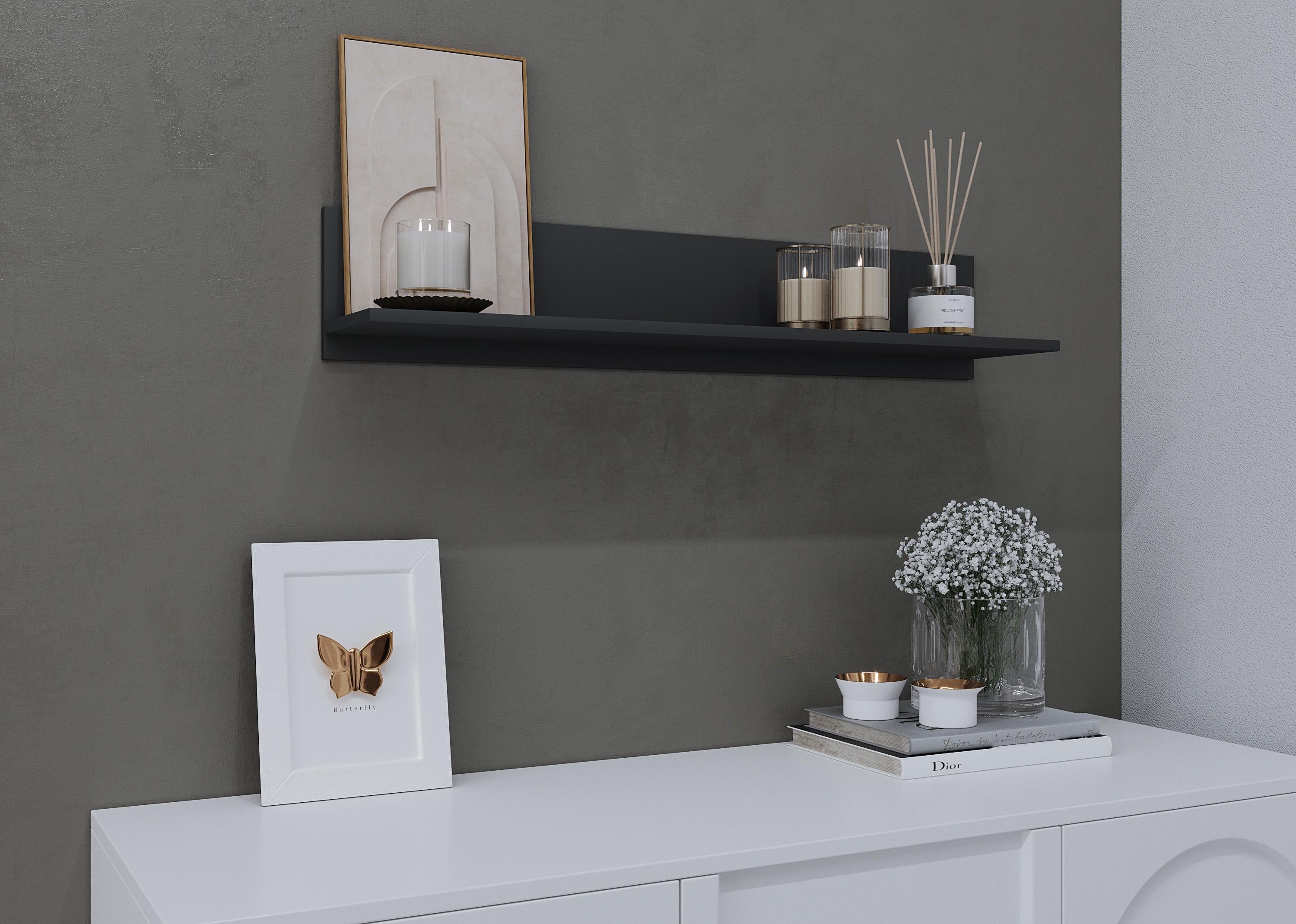 Полиця навісна ST-22 800x150x166 Антрацит (sr25-st22-antracit)