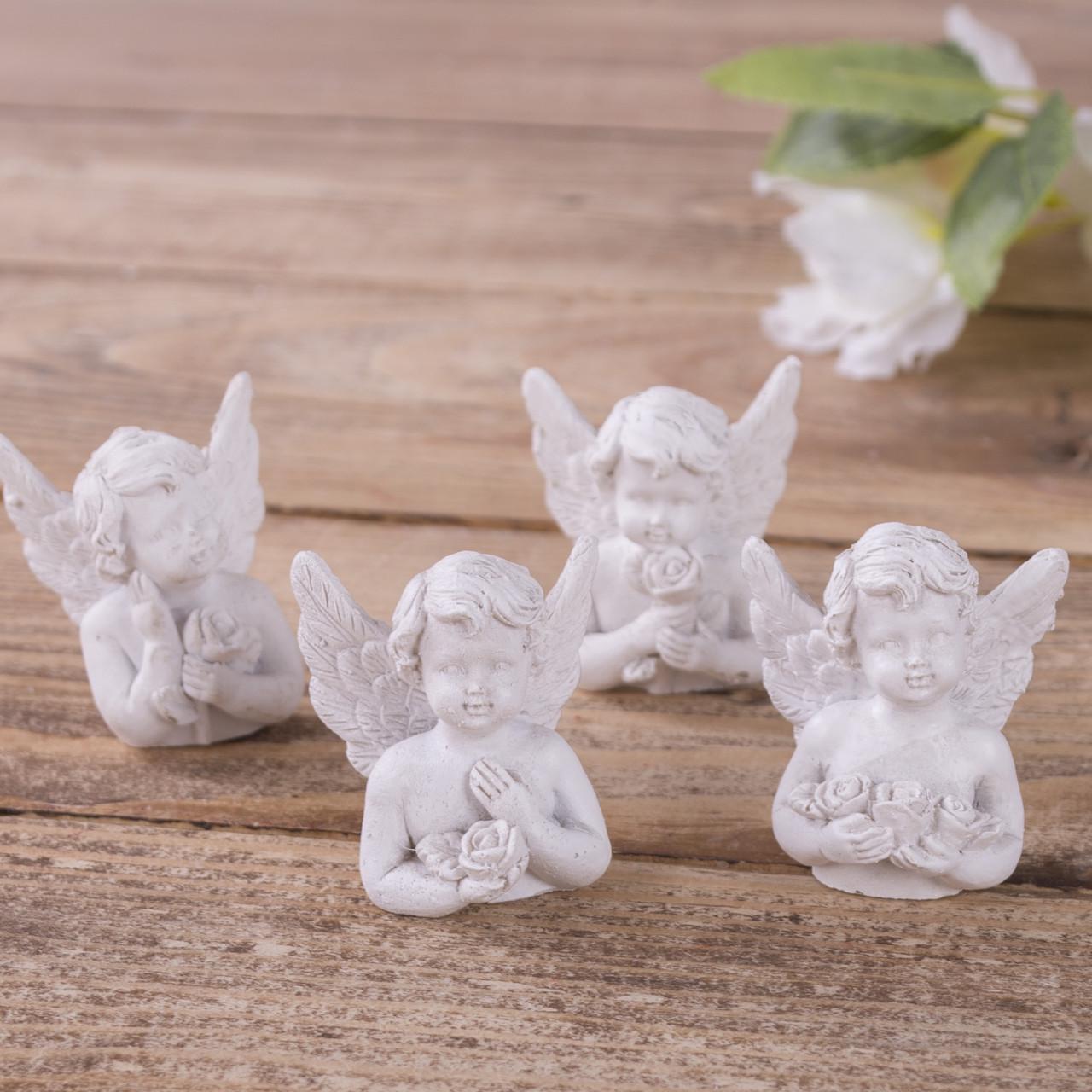 Статуэтка Ангел с цветком 4 шт. (2873)