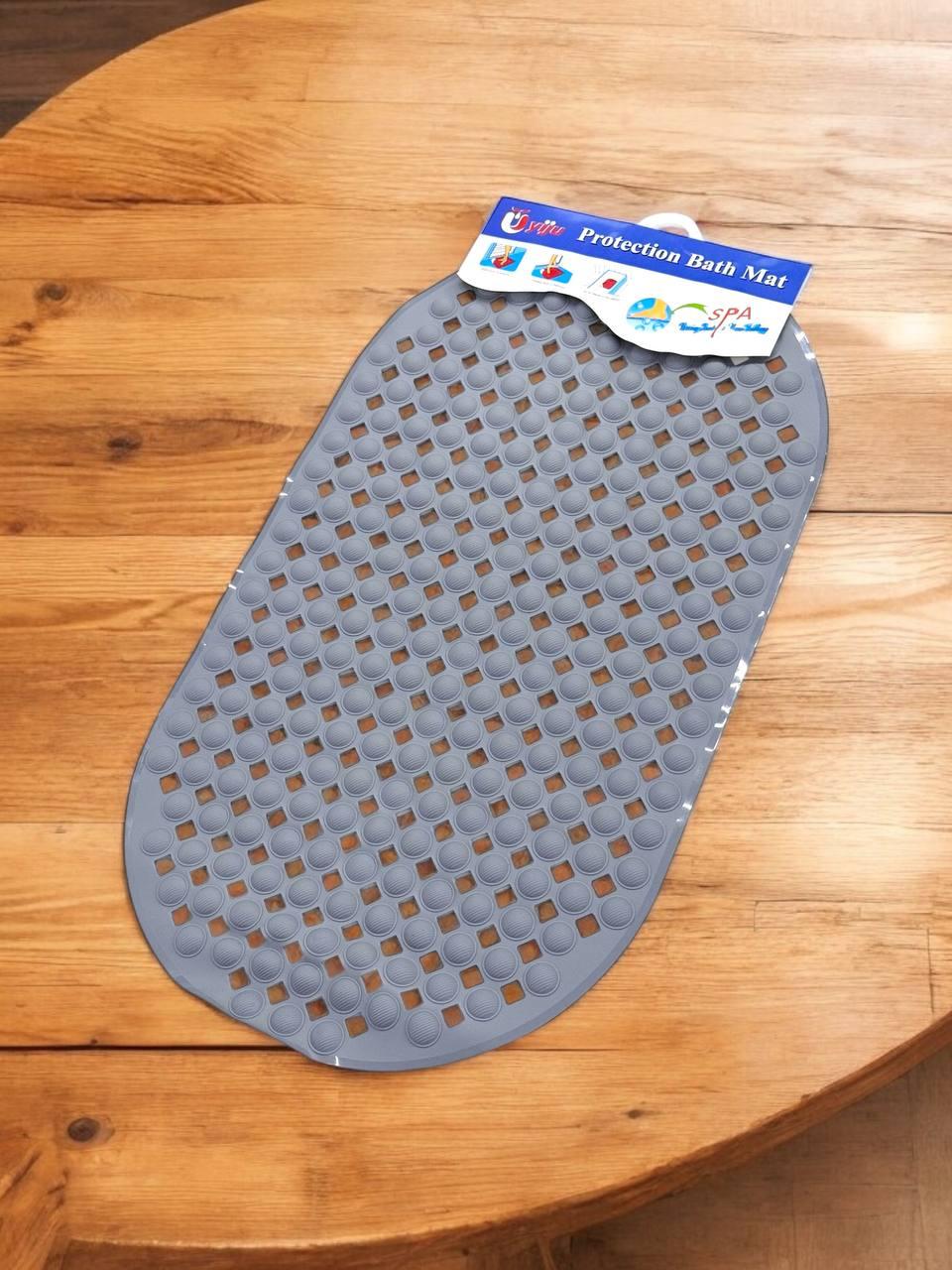 Килимок для ванної Laska антиковзаючий силіконовий 3х66 см Сірий (21455) - фото 5