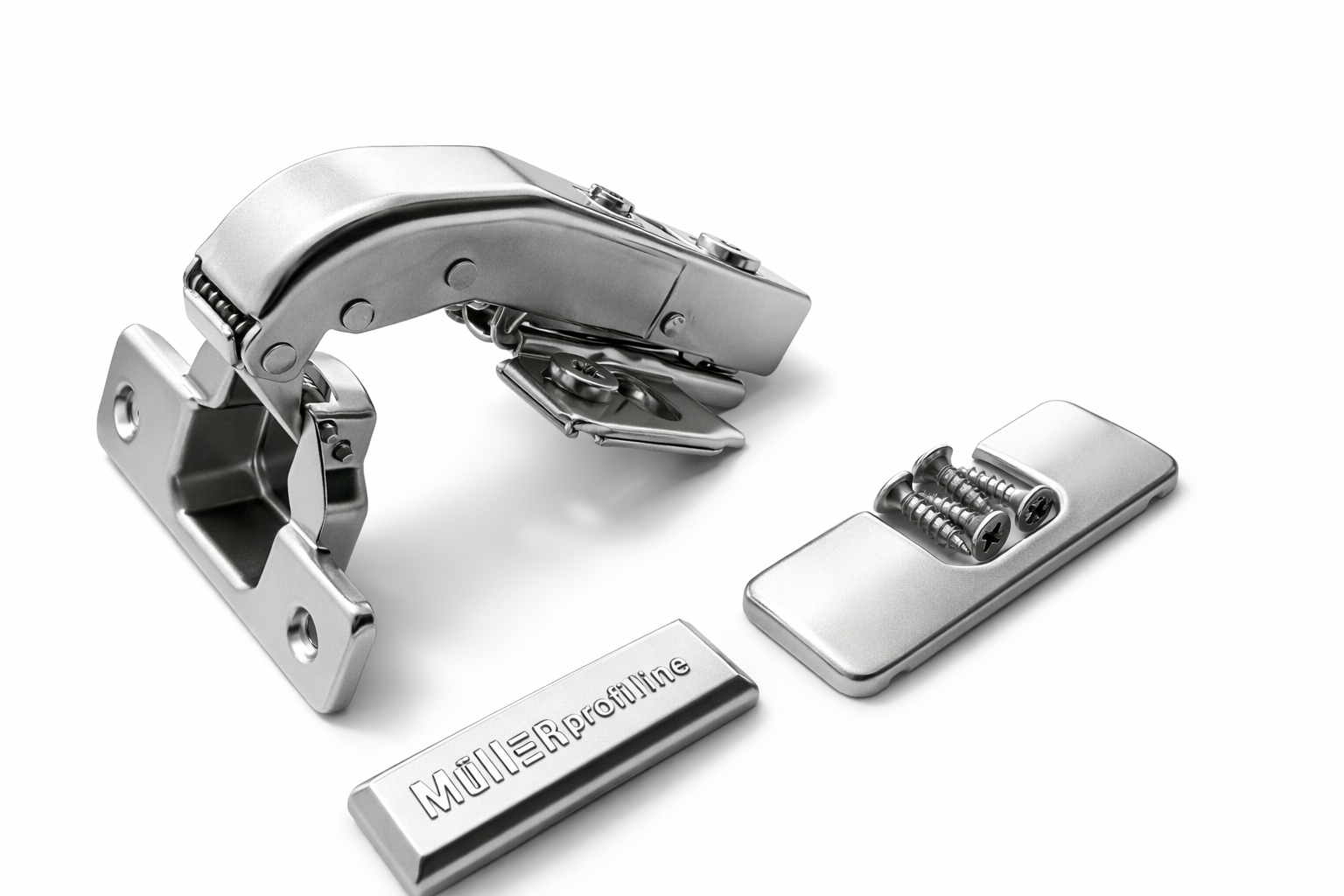Петля Muller Profi Line рівнолежача 90° Clip-On D 35 мм з доводчиком 3D Нікель (MP0041)
