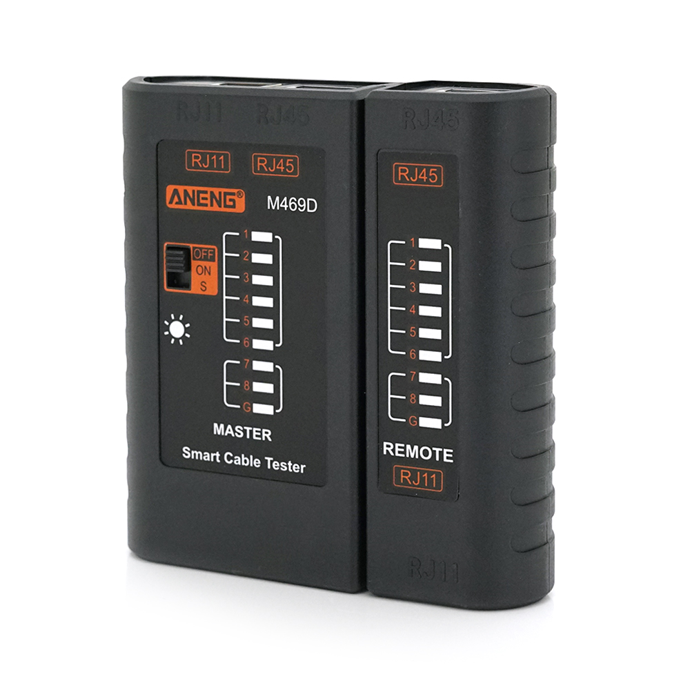 Тестер кабельный ANENG M469D RJ-45+RJ-11 (YUT_V11947)