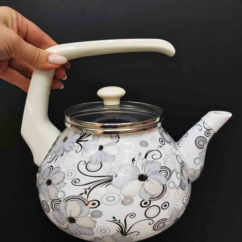 Чайник Interos 1279 эмалированный 2,2 л (2135093867) - фото 3 Чайник Interos 1279 эмалированный 2,2 л (2135093867) - фото 3