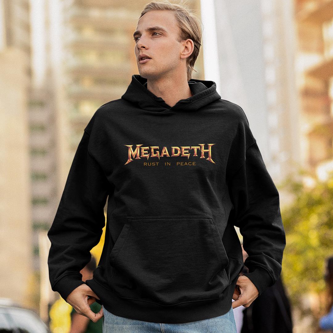 Худи мужской флисовый Megadeth Rust In Peace 2XL Черный (32698746)