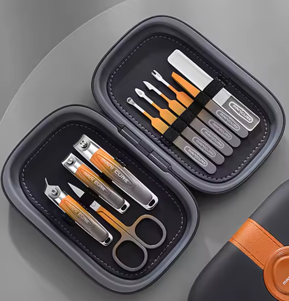 Набор для маникюра и педикюра Manicure из нержавеющей стали в сумке 10 пр. Orange (2881882448)