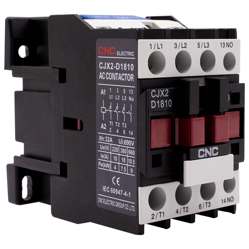Контактор CNC CJX2-1810 18А 220В 1NO (Б00029052)