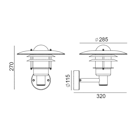 Настенный светильник Norlys Larvik 690B - фото 3