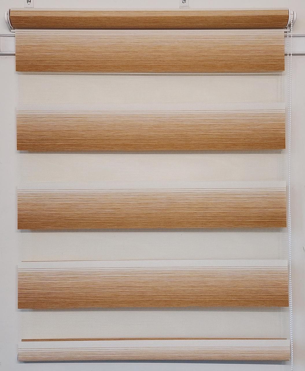 Рулонная штора день-ночь Miranda ВМ-3102 115х180 см Коричневый (ВМ-3102-21)