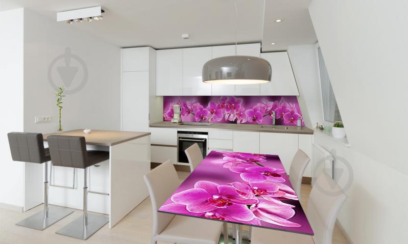 Наклейка виниловая на стол Zatarga «Ветка розовых Орхидей» 600х1200 мм Z180579st Наклейка виниловая на стол Zatarga «Ветка розовых Орхидей» 600х1200 мм Z180579st