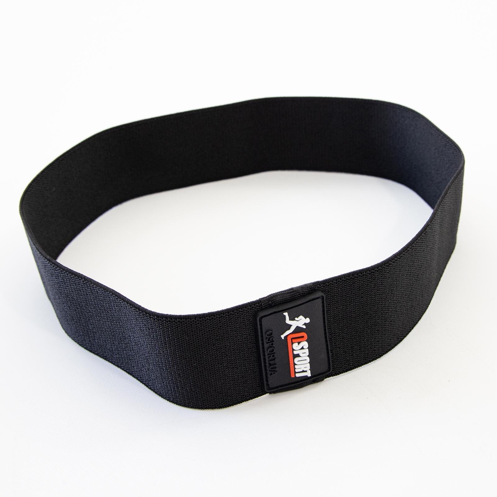 Резинка для фитнеса OSPORT OF-0194 Pro XXL эластичная тканевая Черный (20453) - фото 3