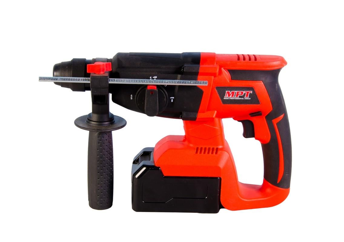 Перфоратор MPT аккумуляторный SDS-PLUS 26 мм 21V Li-ion 4 А·ч 1400 об/мин 4500 уд/мин 1.5 Дж 3 режима (MCRH2640) Перфоратор MPT аккумуляторный SDS-PLUS 26 мм 21V Li-ion 4 А·ч 1400 об/мин 4500 уд/мин 1.5 Дж 3 режима (MCRH2640)