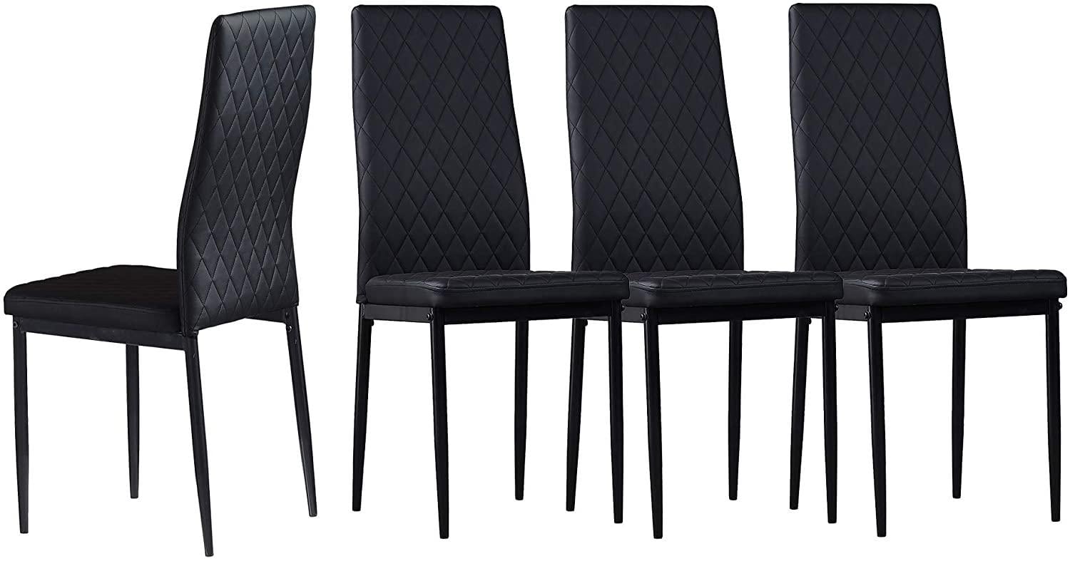 Стулья кухонные комплект Homart LCM-007B 4 шт Черный (9443)