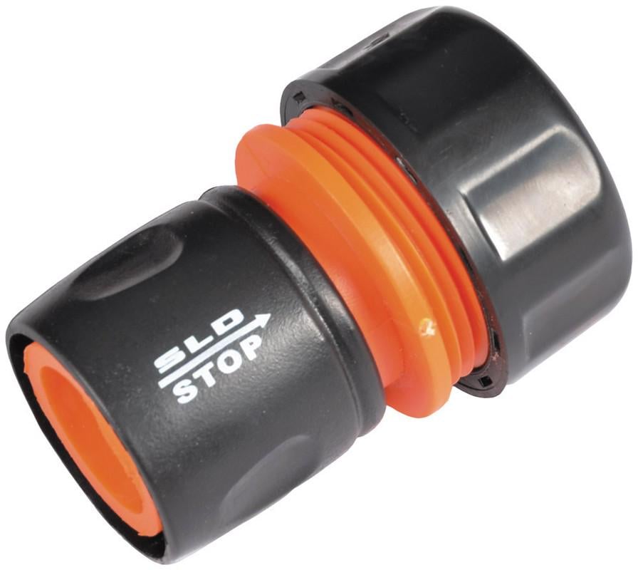 Коннектор для шланга Господар 3/4" с клапаном STOP SLD (92-9049)