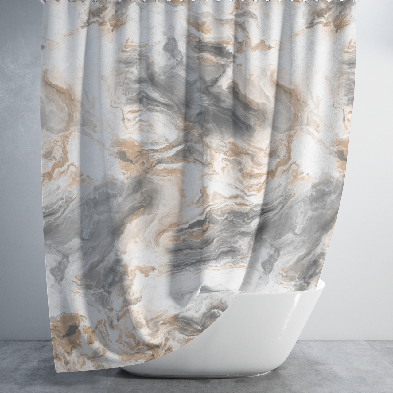 Штора для ванной длинная Tropik BaranGrey 180x220 см (5203/220)