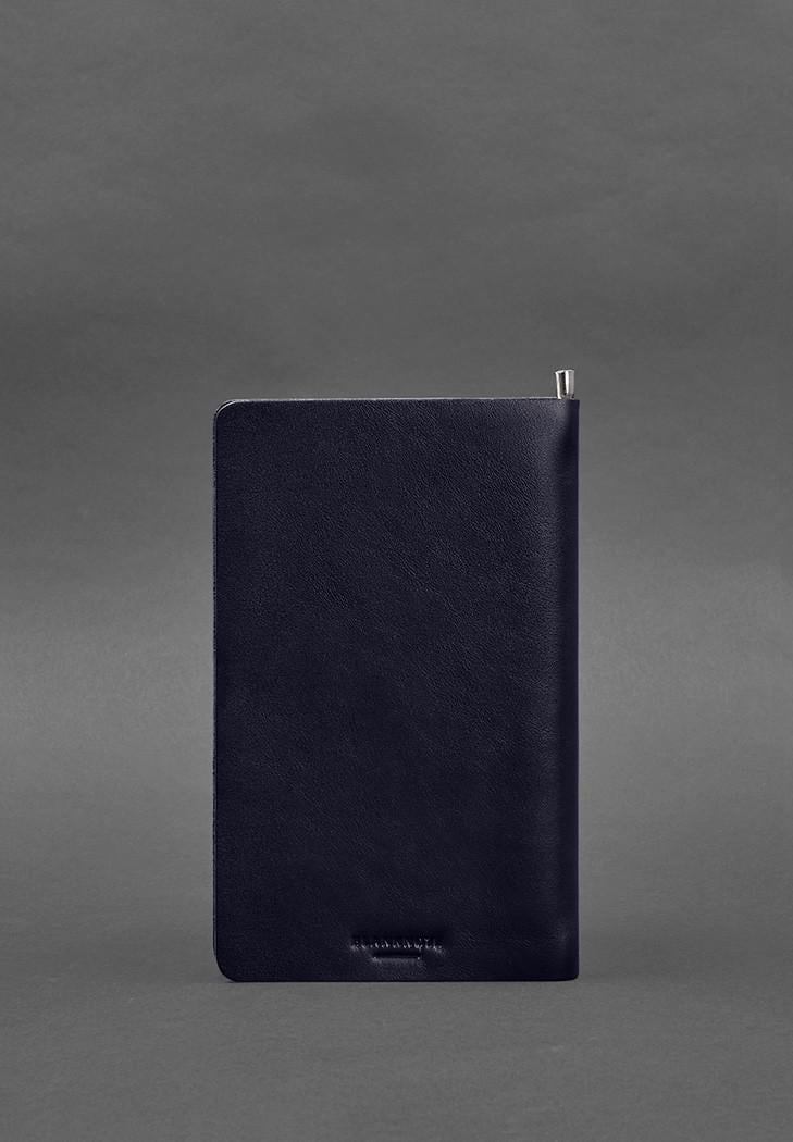 Блокнот кожаный Софт-бук 8.0 Краст на резинке Синий (A-028072) - фото 5 Блокнот кожаный Софт-бук 8.0 Краст на резинке Синий (A-028072) - фото 5