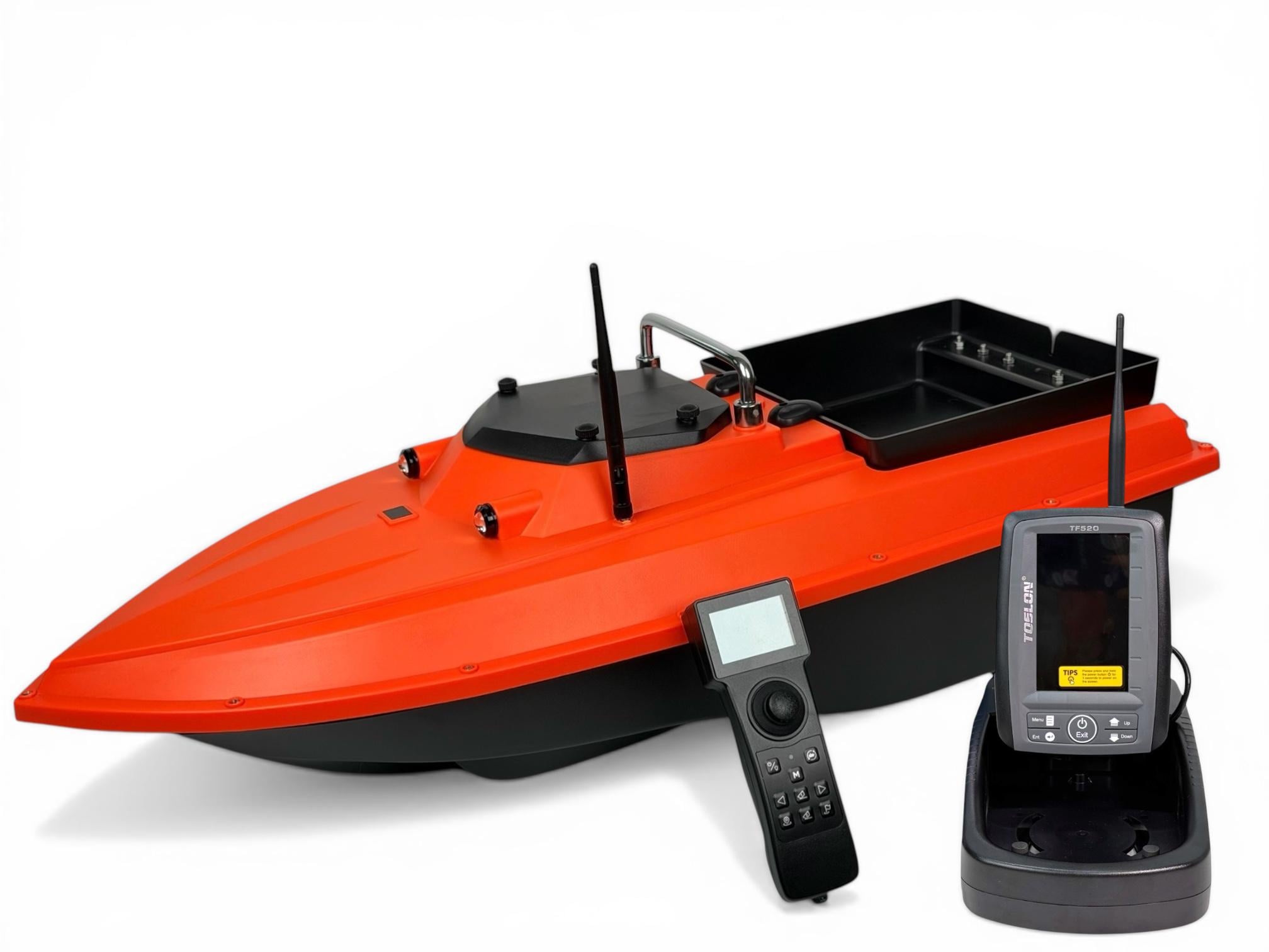 Прикормочный кораблик Flytec D80 12V GPS автопилот и эхолотом Toslon TF-520