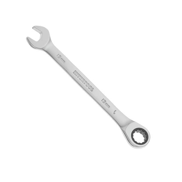 Ключ комбинированный Intertool XT-1353 Cr-V PROF DIN3113 с трещоткой 13 мм (12130134)