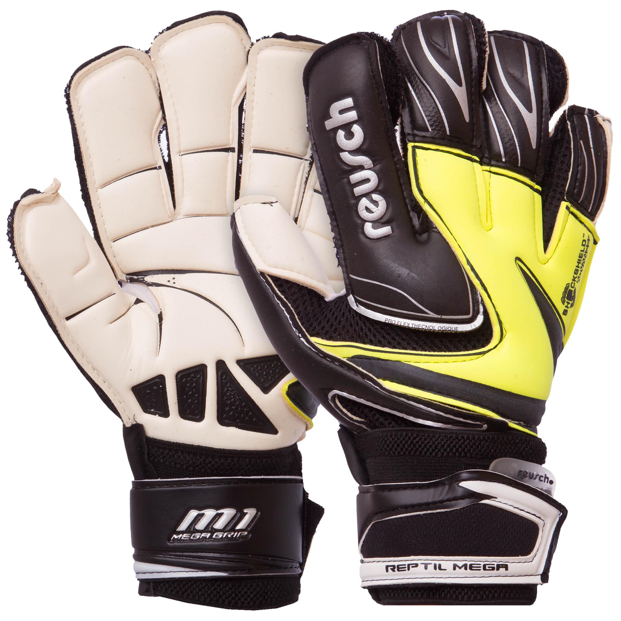 Вратарские перчатки Pro R-H FB-812 р. 9 Черно-лимонный (32312007)