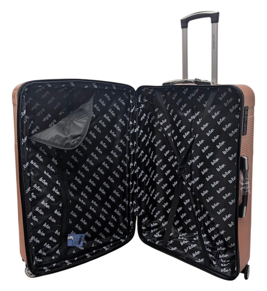 Валіза мала для ручної поклажі Lee Cooper 32203 полікарбонат S Рожеве золото - фото 3 Валіза мала для ручної поклажі Lee Cooper 32203 полікарбонат S Рожеве золото - фото 3