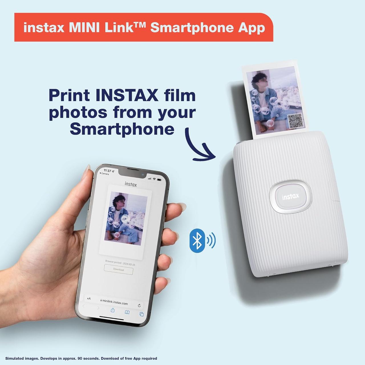 Принтер мобильный Fujifilm Instax Mini Link 2 Clay White (16767193) - фото 3