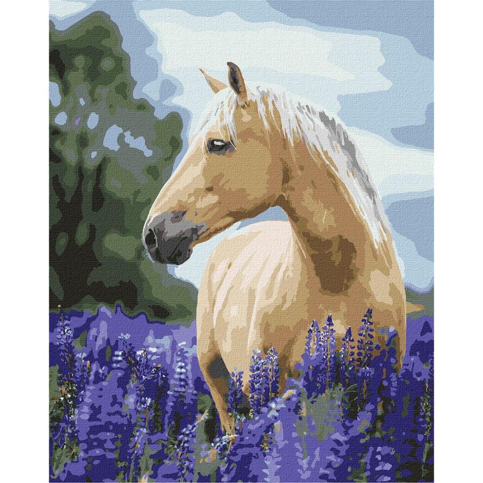 Картина по номерам Идейка Прогулка лавандовым полем 40x50 см (KHO4392)