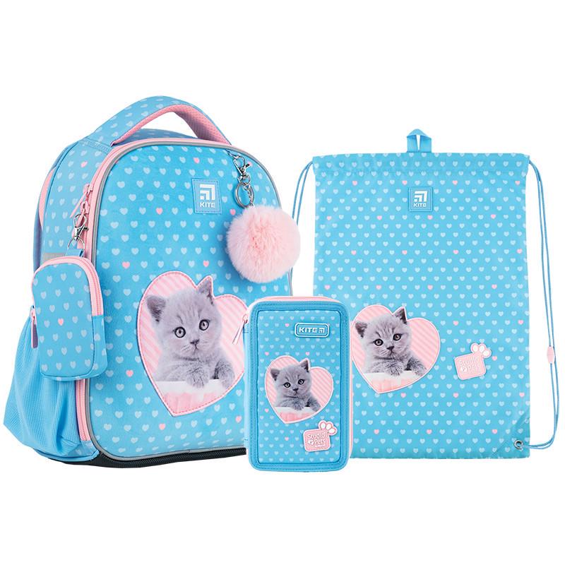 Набор школьный для девочки младших классов KITE SET_SP24-555S-1 Studio рюкзак/пенал/сумка для обуви (2296749440)