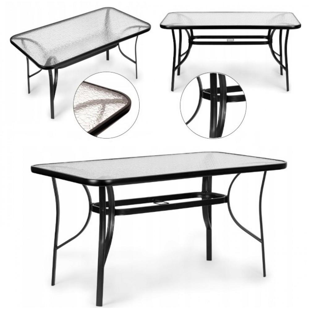 Стіл квадратний Bonro B-12070 чорний (4240052312) - фото 4