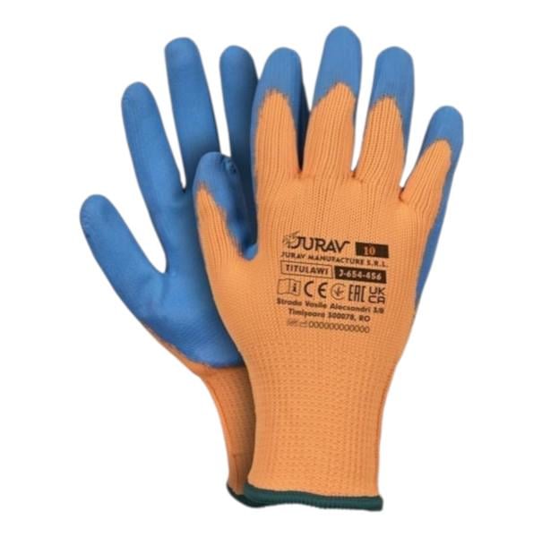 Перчатки утепленные JURAV TITULAWI пена махра 12 пар/уп. р. 10