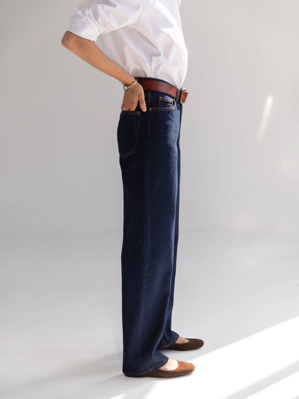 Джинси жіночі широкі FROMUS M Синій (9009-5) - фото 3