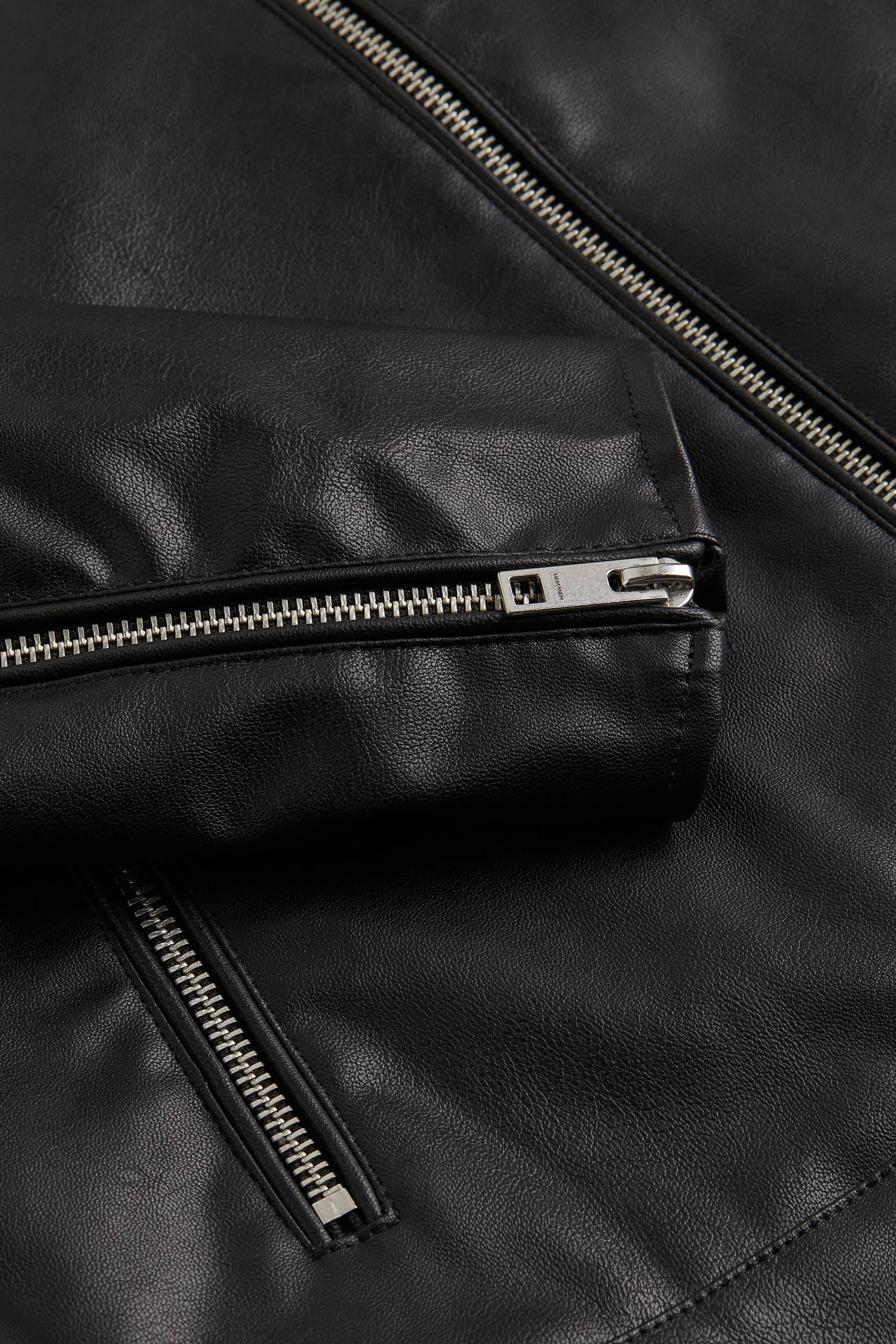 Куртка из искусственной кожи M Черный (9784633wer) - фото 2 Куртка из искусственной кожи M Черный (9784633wer) - фото 2